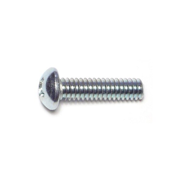 Midwest Fastener 1/4"-20 x 1 in Phillips Round Machine Screw, Zinc Plated Steel, 30 PK 63612 - main